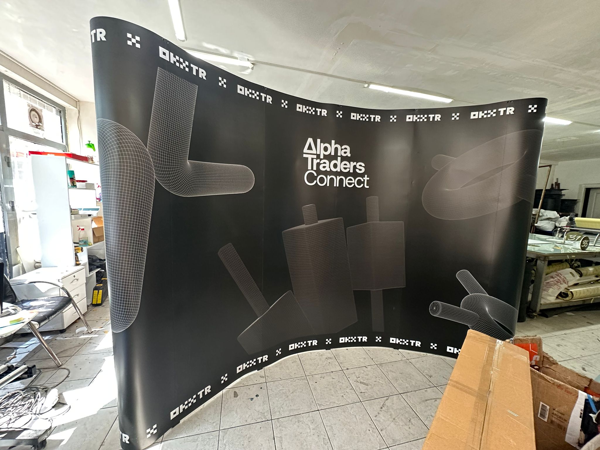 Örümcek Stand Oval 4 Panel 3×4